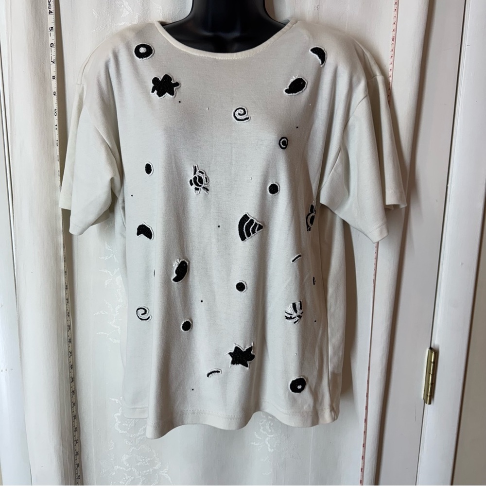 Vintage Women's Peter Valentine Beaded Top